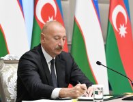 Ceremony for signing and exchanging Azerbaijan–Uzbekistan documents held in Tashkent (PHOTO)