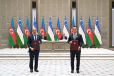 Ceremony for signing and exchanging Azerbaijan–Uzbekistan documents held in Tashkent (PHOTO)