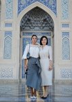 First Lady Mehriban Aliyeva and Leyla Aliyeva visit Center of Islamic Civilization in Tashkent (PHOTO)