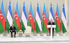 Award ceremony for President Ilham Aliyev and President of Uzbekistan held in Tashkent (PHOTO)