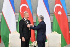 Award ceremony for President Ilham Aliyev and President of Uzbekistan held in Tashkent (PHOTO)
