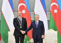 Award ceremony for President Ilham Aliyev and President of Uzbekistan held in Tashkent (PHOTO)