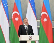 Award ceremony for President Ilham Aliyev and President of Uzbekistan held in Tashkent (PHOTO)