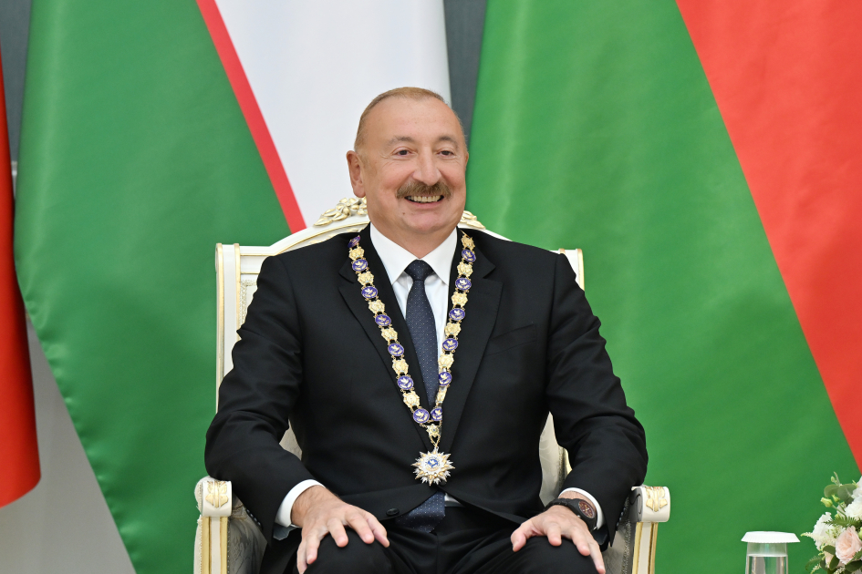 Award ceremony for President Ilham Aliyev and President of Uzbekistan held in Tashkent (PHOTO)