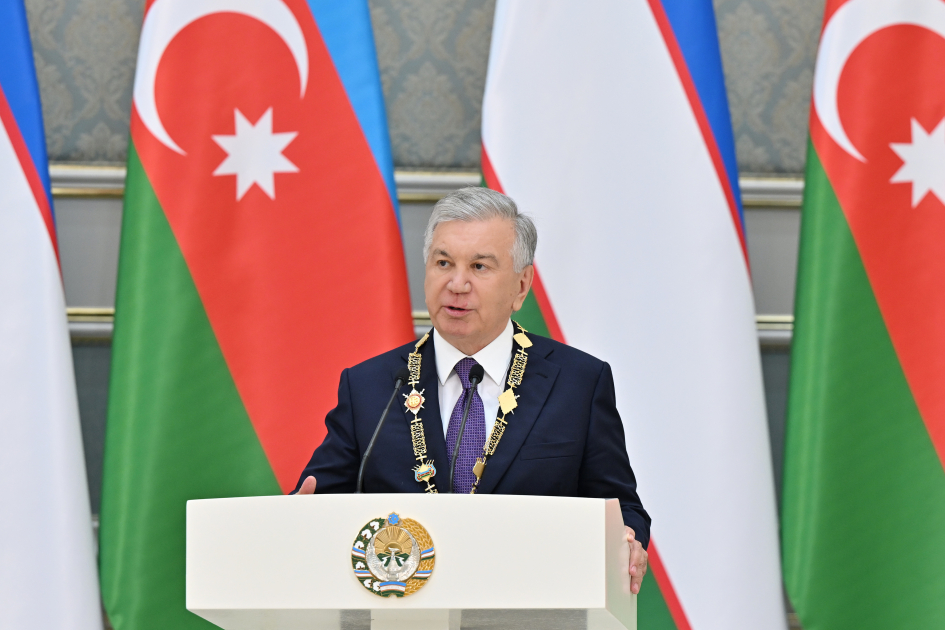 Award ceremony for President Ilham Aliyev and President of Uzbekistan held in Tashkent (PHOTO)