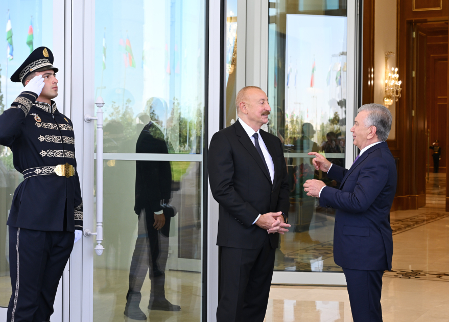 President Ilham Aliyev arrives in Uzbekistan on state visit (PHOTO/VIDEO)