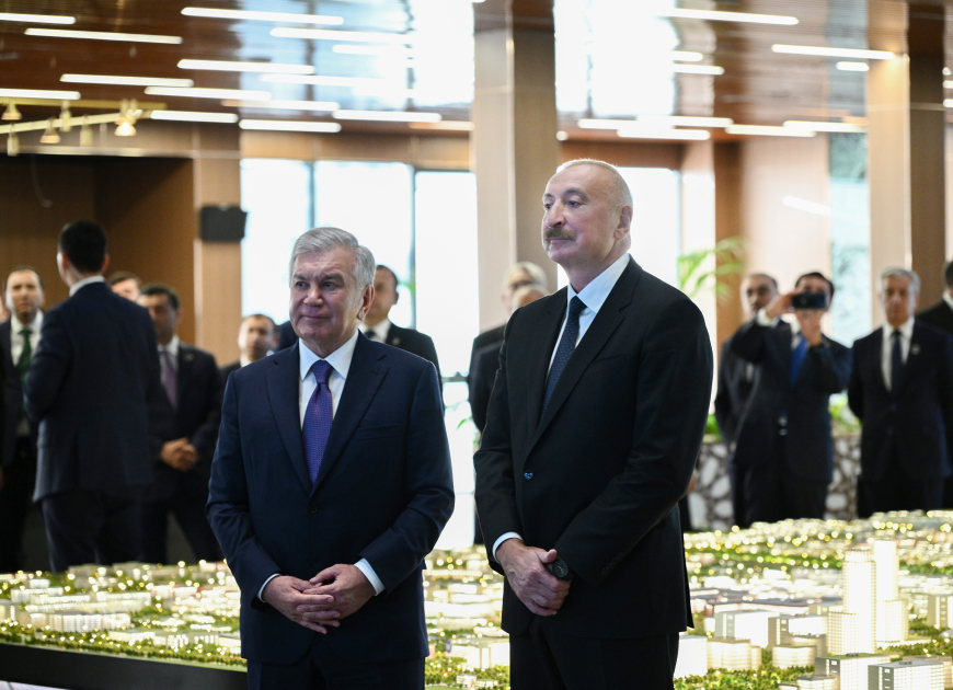 President Ilham Aliyev reviews Uzbekistan’s largest urban development project — “New Tashkent” (PHOTO)