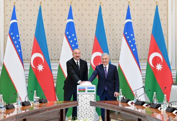ABB Davr Bank project launched with participation of the Presidents of Azerbaijan and Uzbekistan (PHOTO)