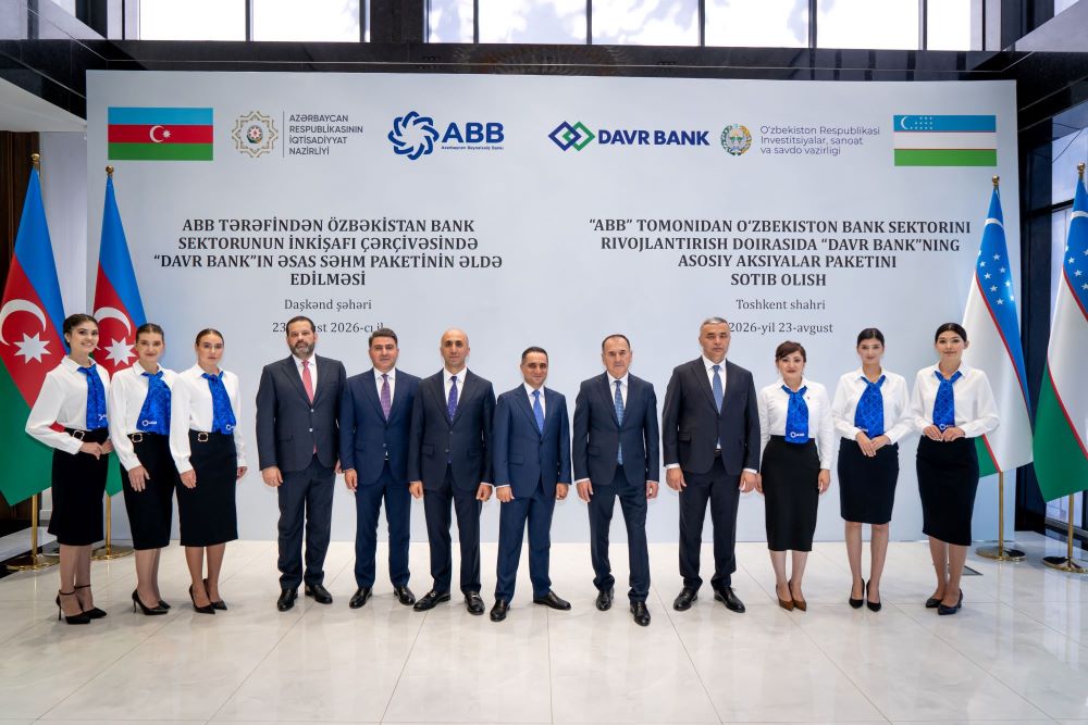 ABB Davr Bank project launched with participation of the Presidents of Azerbaijan and Uzbekistan (PHOTO)