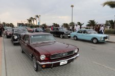 Vice-President of Heydar Aliyev Foundation Leyla Aliyeva and Arzu Aliyeva watch classic car parade and exhibition (PHOTO)