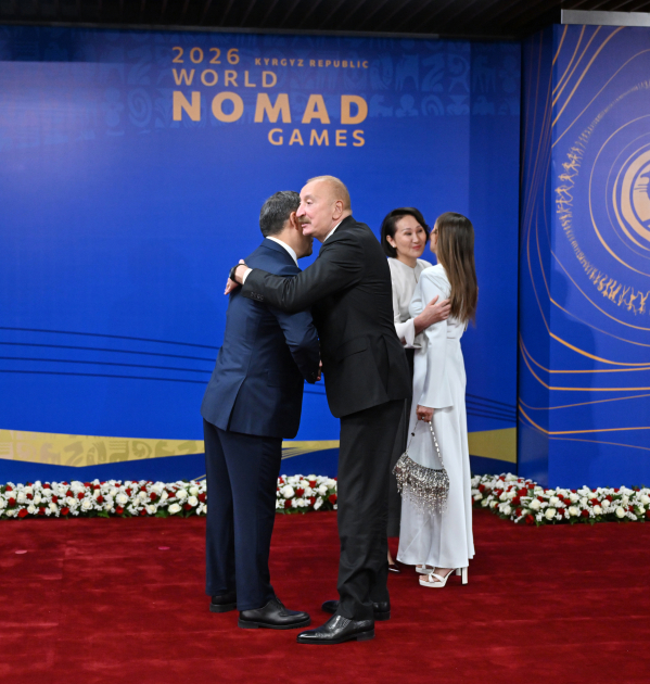 President Ilham Aliyev, and First Lady Mehriban Aliyeva attend opening ceremony of 6th World Nomad Games in Bishkek (PHOTO/VIDEO)