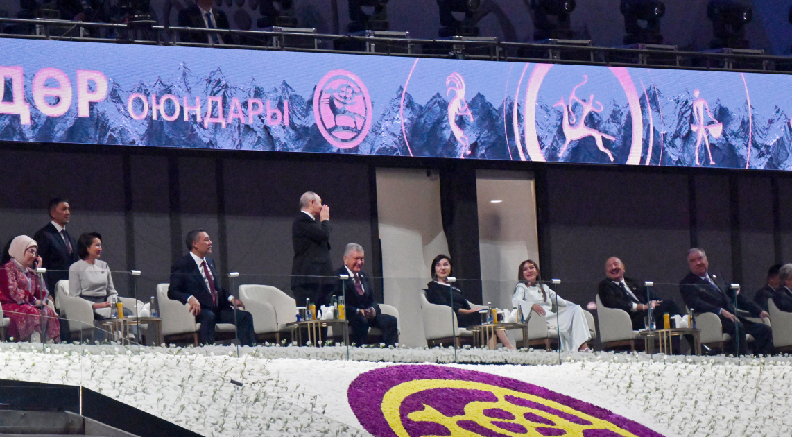 President Ilham Aliyev, and First Lady Mehriban Aliyeva attend opening ceremony of 6th World Nomad Games in Bishkek (PHOTO/VIDEO)