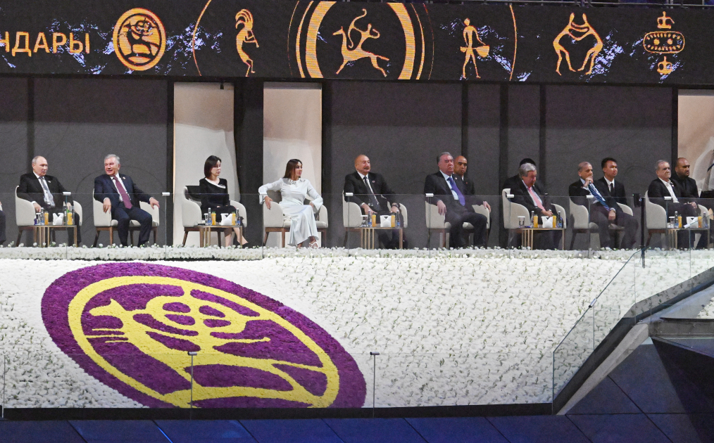 President Ilham Aliyev, and First Lady Mehriban Aliyeva attend opening ceremony of 6th World Nomad Games in Bishkek (PHOTO/VIDEO)