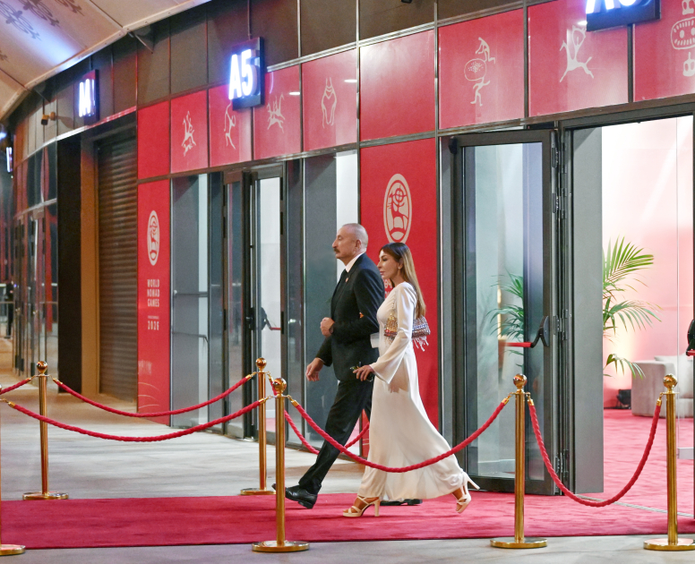 President Ilham Aliyev, and First Lady Mehriban Aliyeva attend opening ceremony of 6th World Nomad Games in Bishkek (PHOTO/VIDEO)