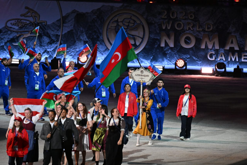 President Ilham Aliyev, and First Lady Mehriban Aliyeva attend opening ceremony of 6th World Nomad Games in Bishkek (PHOTO/VIDEO)