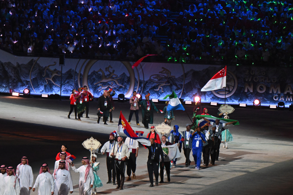 President Ilham Aliyev, and First Lady Mehriban Aliyeva attend opening ceremony of 6th World Nomad Games in Bishkek (PHOTO/VIDEO)