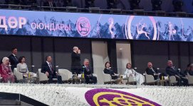 President Ilham Aliyev, and First Lady Mehriban Aliyeva attend opening ceremony of 6th World Nomad Games in Bishkek (PHOTO/VIDEO)