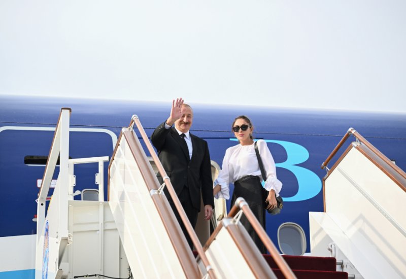 President Ilham Aliyev concludes visit to Kyrgyzstan (PHOTO)