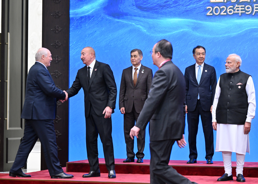 President Ilham Aliyev attends SCO Plus format meeting (PHOTO)