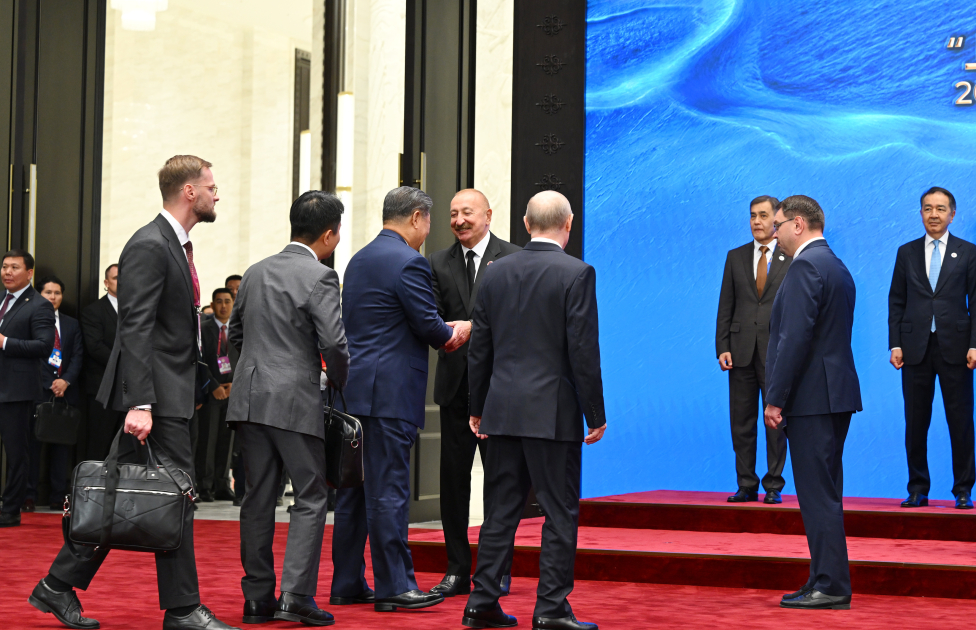 President Ilham Aliyev attends SCO Plus format meeting (PHOTO)