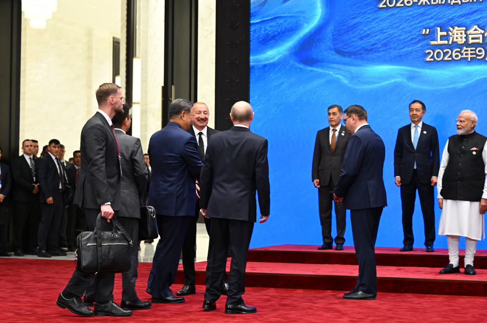 President Ilham Aliyev attends SCO Plus format meeting (PHOTO)