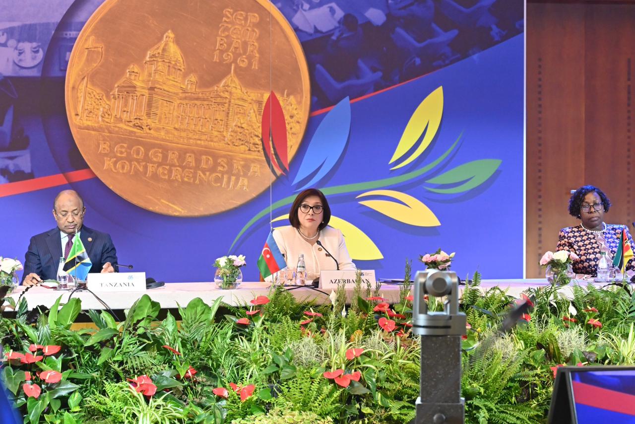 Azerbaijan’s Parliament Speaker joins NAM anniversary event in Serbia (PHOTO)