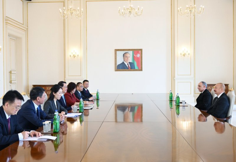 President Ilham Aliyev receives delegation led by Prosecutor General of Supreme People's Procuratorate of China (PHOTO)