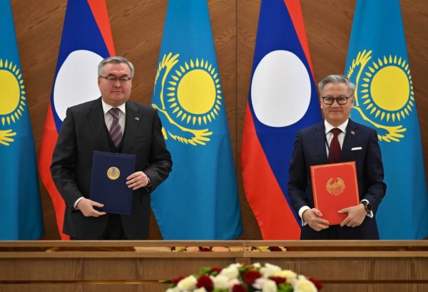 Kazakhstan, Laos sign number of documents