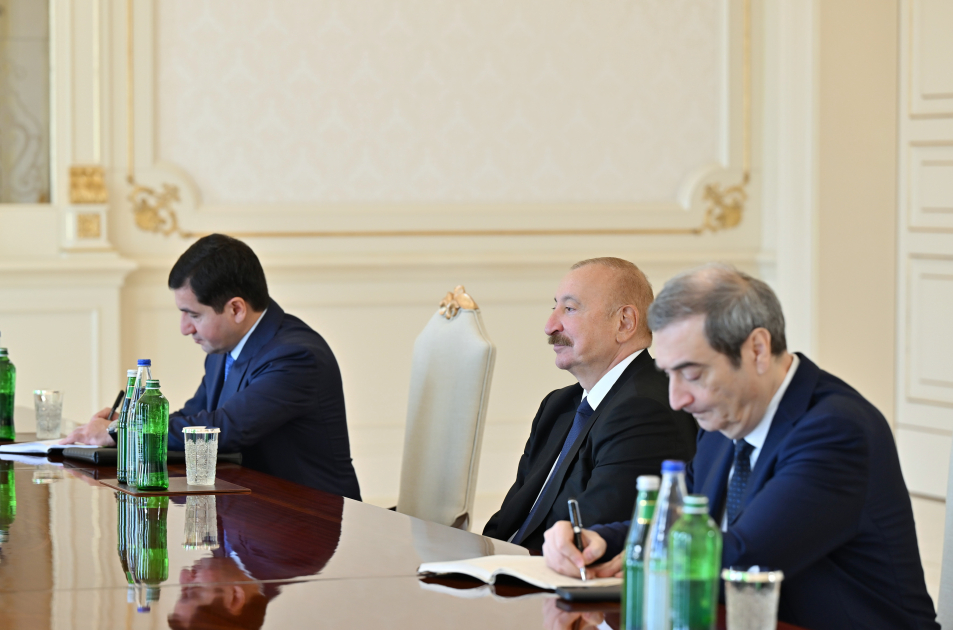 President Ilham Aliyev receives President of OSCE Parliamentary Assembly (PHOTO)