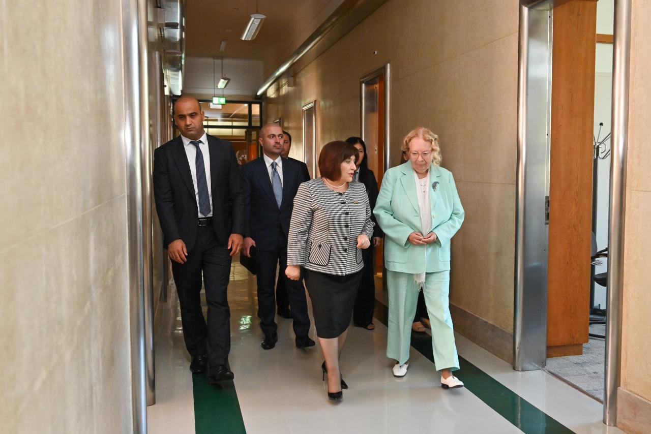 Azerbaijan's Parliament Speaker holds talks with UN Geneva chief (PHOTO)
