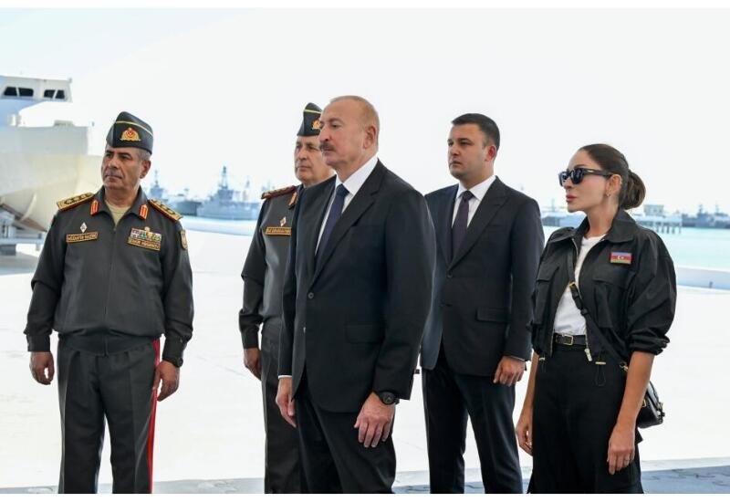 Footage of President Ilham Aliyev's visit to Azerbaijani Navy with First Lady Mehriban Aliyeva posted on his social media (VIDEO)
