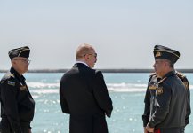 President Ilham Aliyev and First Lady Mehriban Aliyeva visit Azerbaijani Navy (PHOTO)