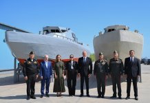 President Ilham Aliyev and First Lady Mehriban Aliyeva visit Azerbaijani Navy (PHOTO)