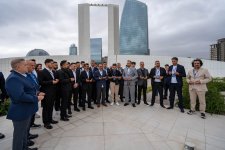 Azerbaijani religious figures visit Victory Monument in Baku (PHOTO)
