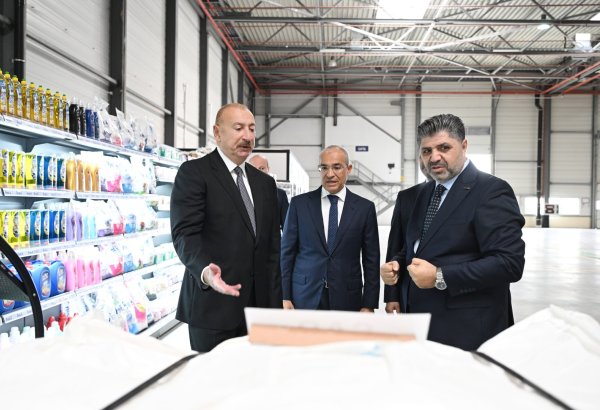 President Ilham Aliyev attends opening of paper and hygiene products manufacturing facility in Garadagh district (PHOTO/VIDEO)