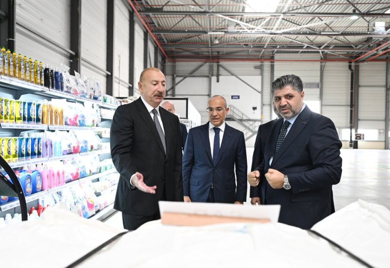President Ilham Aliyev attends opening of paper and hygiene products manufacturing facility in Garadagh district (PHOTO)