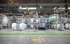 President Ilham Aliyev attends opening of paper and hygiene products manufacturing facility in Garadagh district (PHOTO)