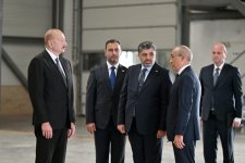 President Ilham Aliyev attends opening of paper and hygiene products manufacturing facility in Garadagh district (PHOTO)