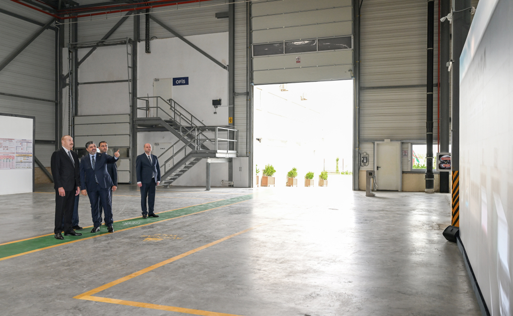 President Ilham Aliyev attends opening of paper and hygiene products manufacturing facility in Garadagh district (PHOTO)