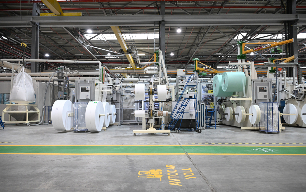 President Ilham Aliyev attends opening of paper and hygiene products manufacturing facility in Garadagh district (PHOTO)