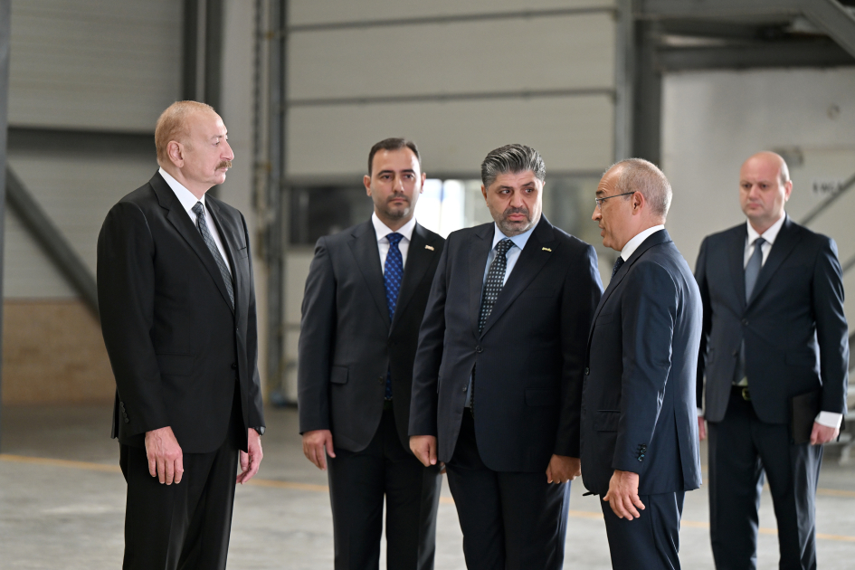 President Ilham Aliyev attends opening of paper and hygiene products manufacturing facility in Garadagh district (PHOTO)