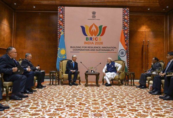 Kazakhstan's Tokayev holds meeting with Indian PM