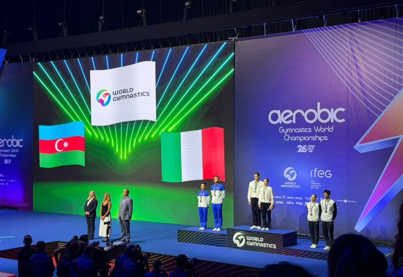 Azerbaijani gymnasts win silver medal at World Championships (PHOTO)