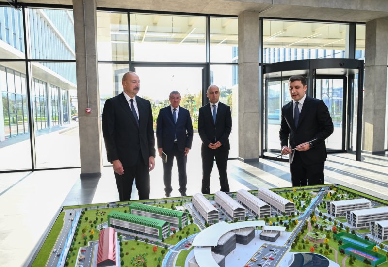 President Ilham Aliyev attends opening of 1st phase of “SABAH.city” innovation campus (PHOTO)