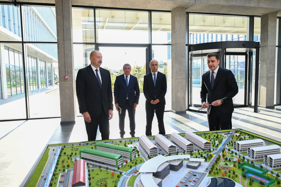 President Ilham Aliyev attends opening of 1st phase of “SABAH.city” innovation campus (PHOTO)