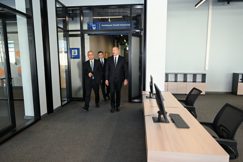 President Ilham Aliyev attends opening of 1st phase of “SABAH.city” innovation campus (PHOTO)