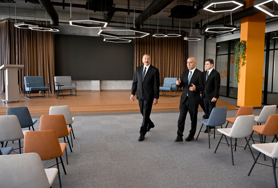 President Ilham Aliyev attends opening of 1st phase of “SABAH.city” innovation campus (PHOTO)