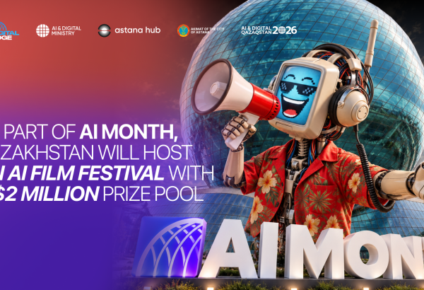 As part of AI MONTH, Kazakhstan will host an AI film festival with a $2 million prize pool