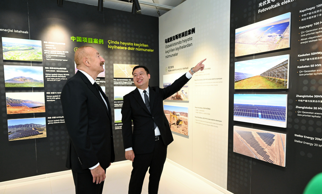 President Ilham Aliyev attends inauguration of “Gobustan” Solar Power Plant (PHOTO)
