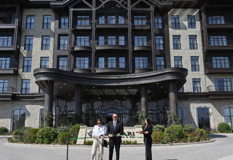 President Ilham Aliyev attend inauguration of Meysari Grand Hotel & SPA complex in Shamakhi (PHOTO)